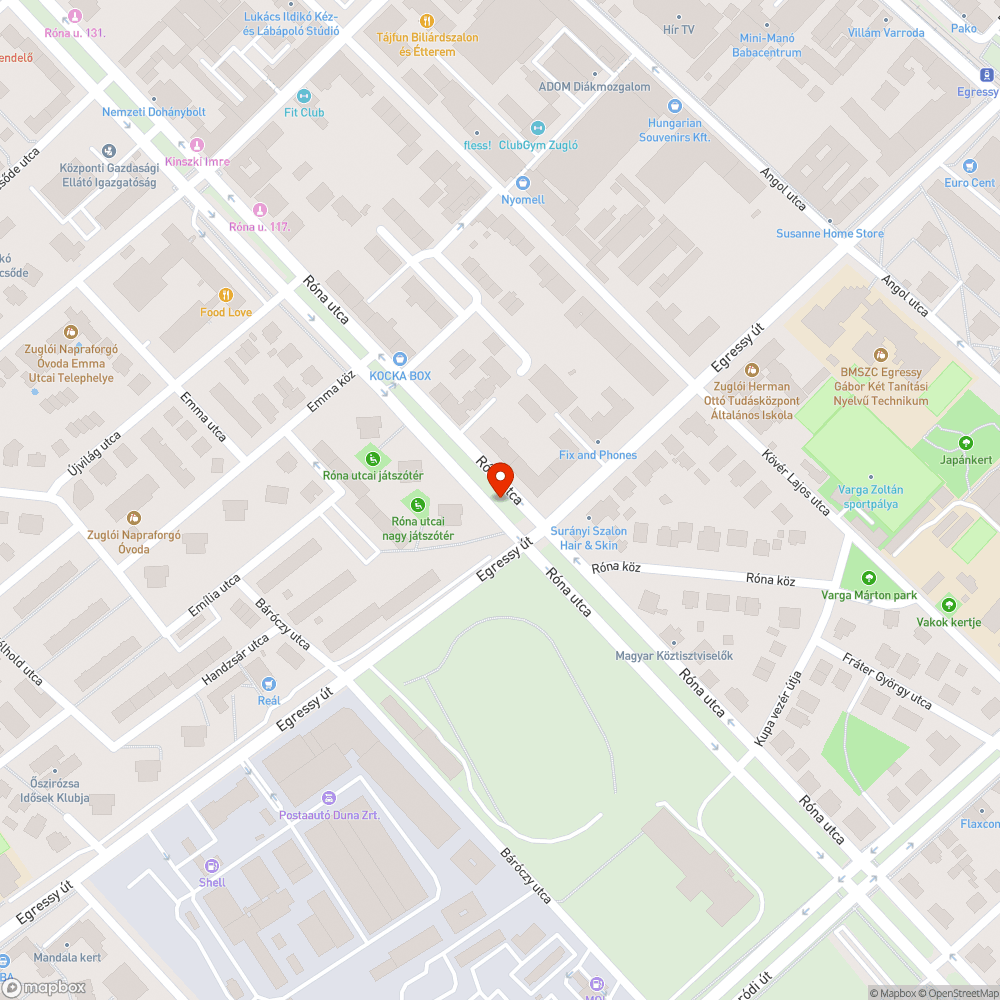 Elszáradt fa bejelentés helye