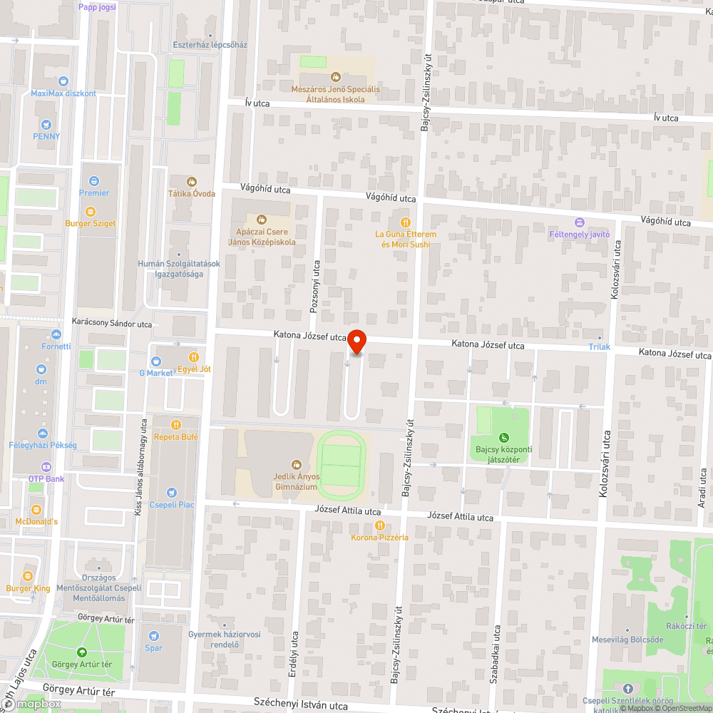 Elhagyott jármű bejelentés helye