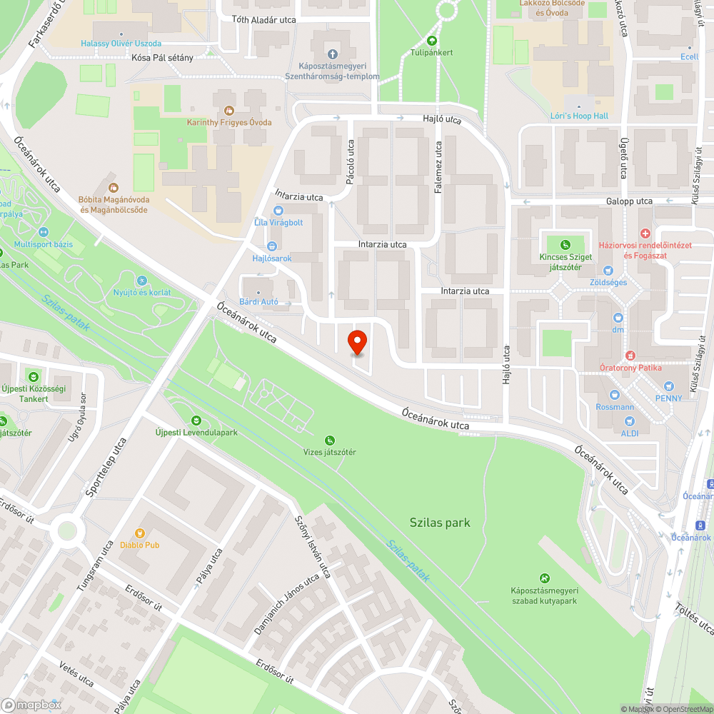 Elhagyott autó bejelentés helye