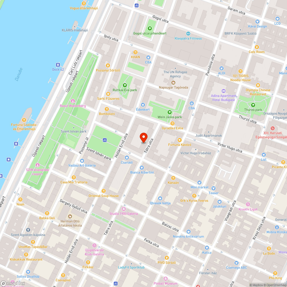 Beszakadt fedél a Tátra utcában bejelentés helye