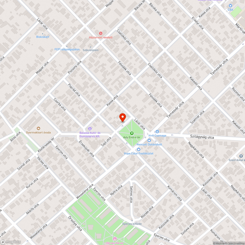 PXZ 880 bejelentés helye