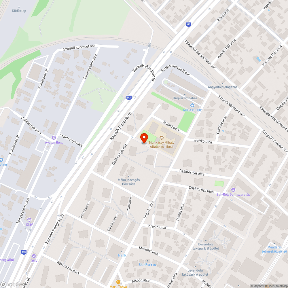 Üres oszlop bejelentés helye