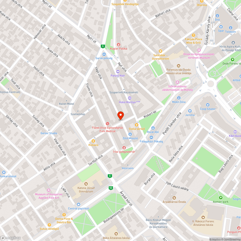 Sérült szekrény bejelentés helye