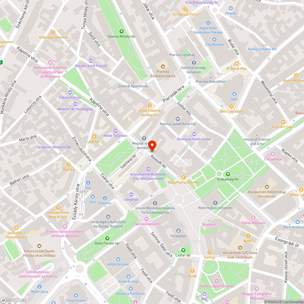 Üres oszlop bejelentés helye