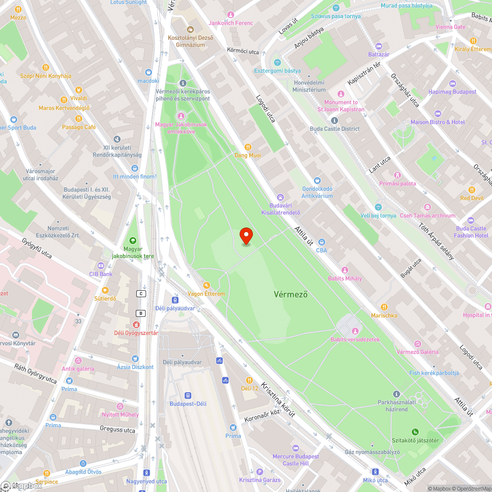 Villogó lámpa bejelentés helye