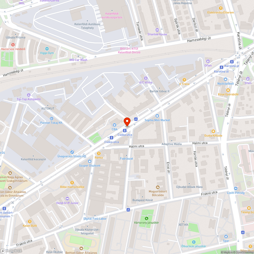 Lerombolt szemetes bejelentés helye