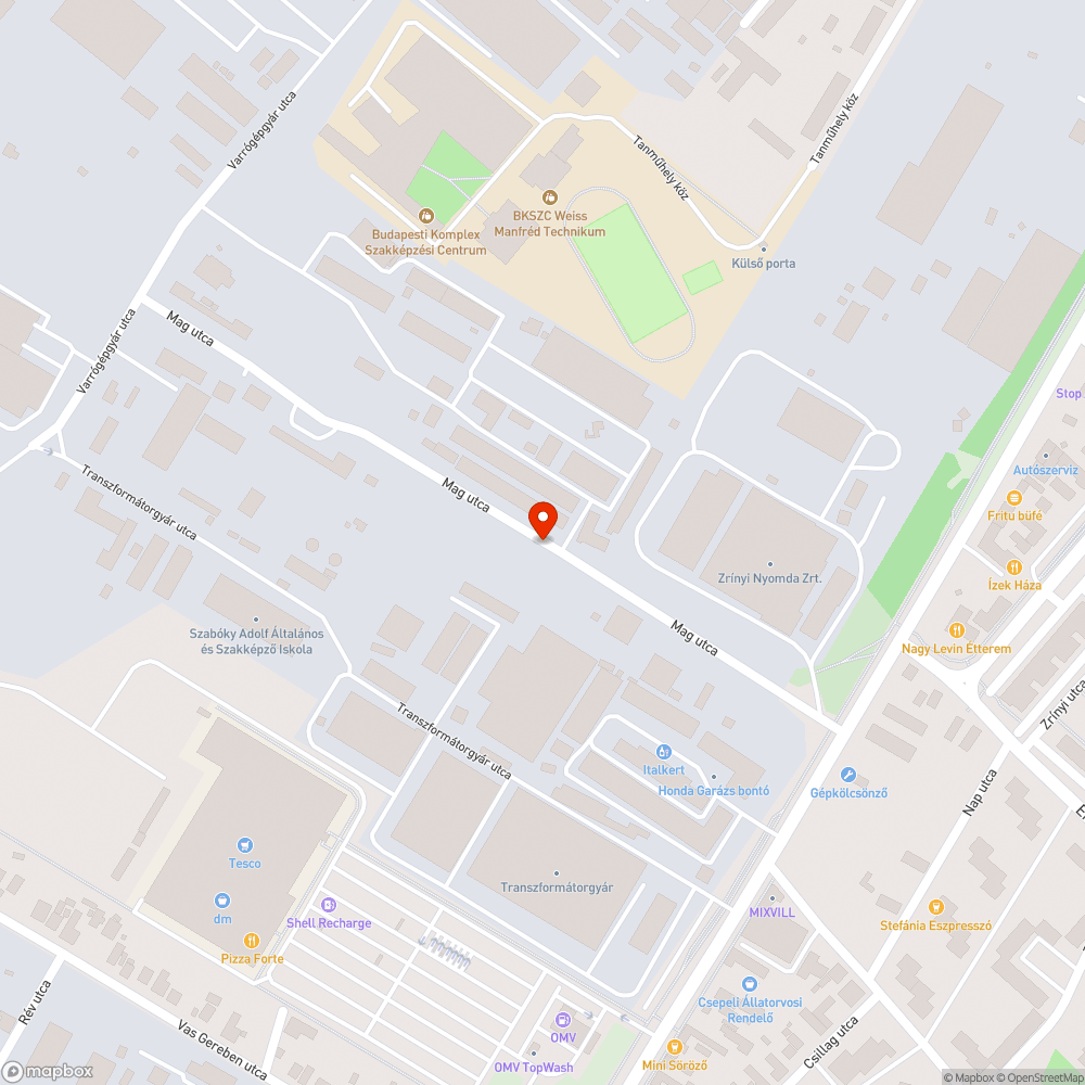 Benőtt vízelvezető bejelentés helye