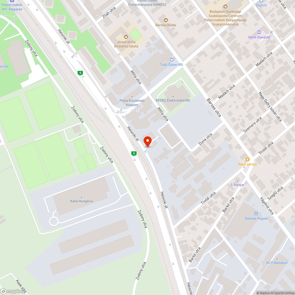 Szivárgó tűzcsap bejelentés helye