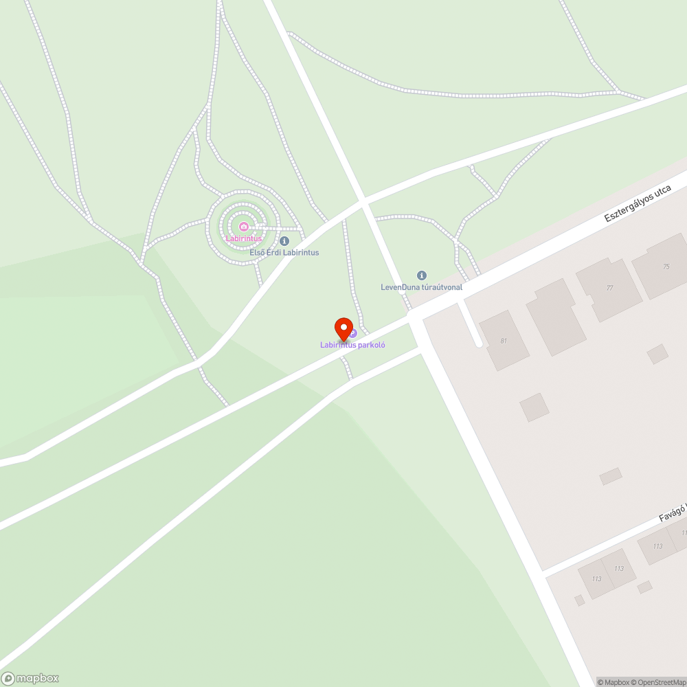 Hordó az Esztergályos utca végén bejelentés helye