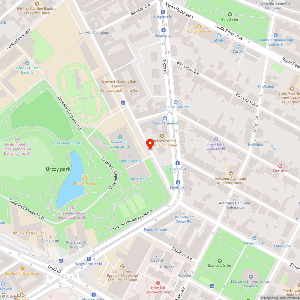 Leromlott állapotú közmű fedél I. bejelentés helye