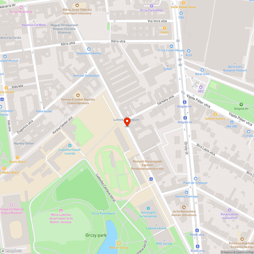 Leromlott állapotú közmű fedél II. bejelentés helye