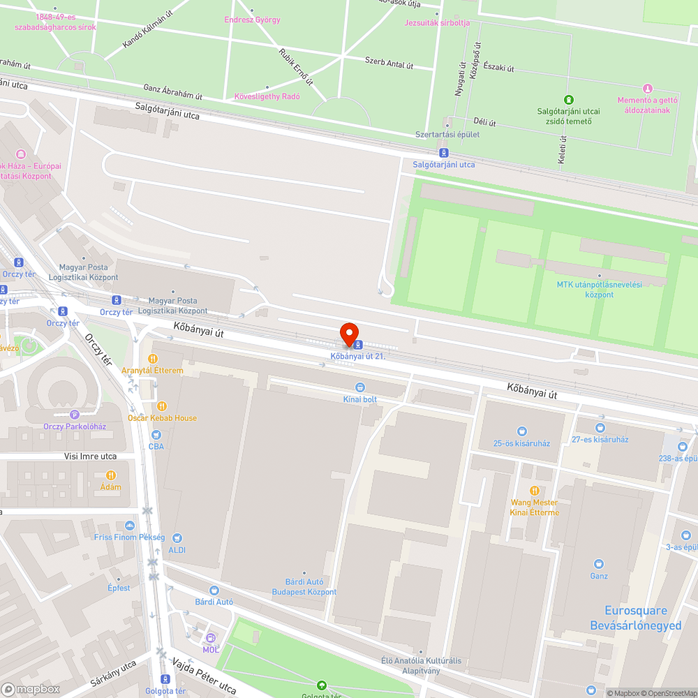 Veszélyes aknatető bejelentés helye