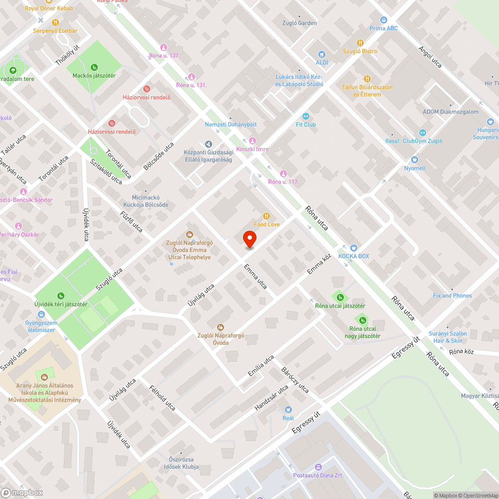 Megdőlt és takarásban lévő táblák bejelentés helye