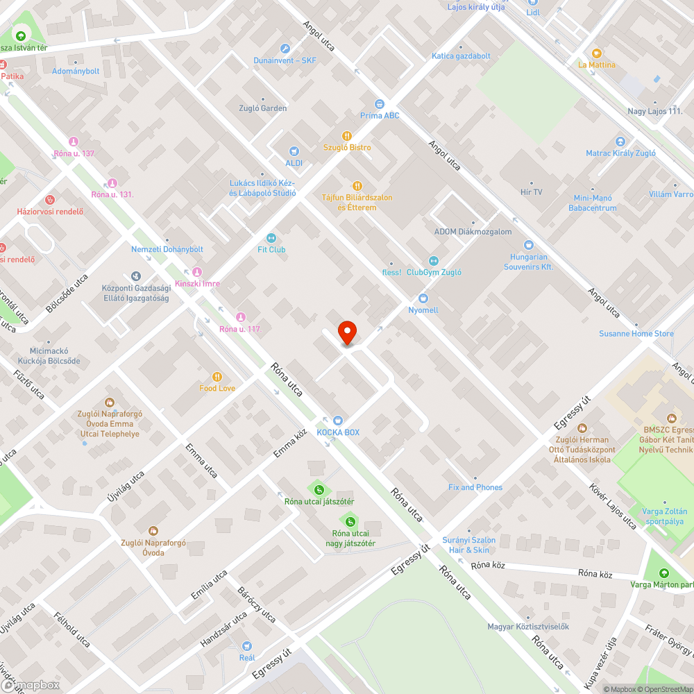 Halott fa bejelentés helye