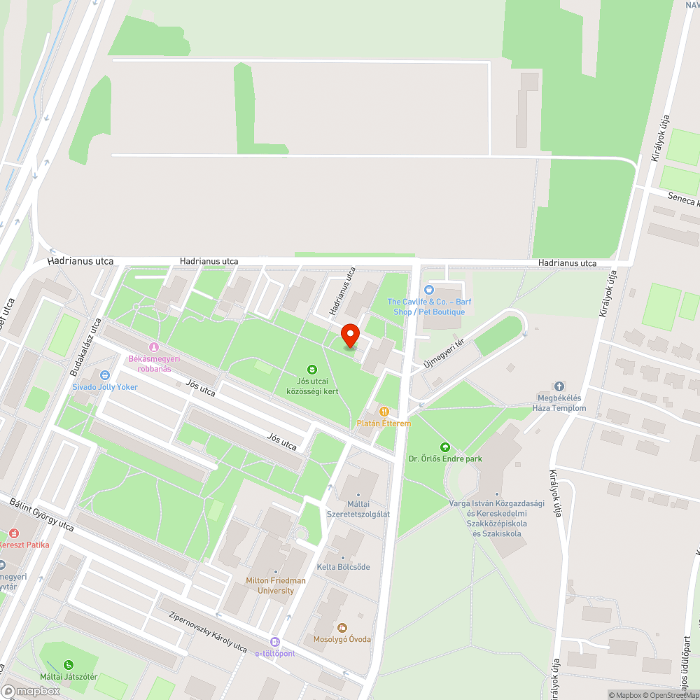 Járdahiba bejelentés helye