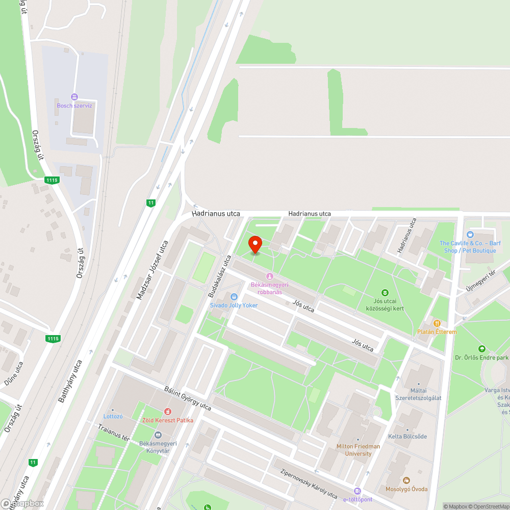 Botlásveszélyes bejelentés helye