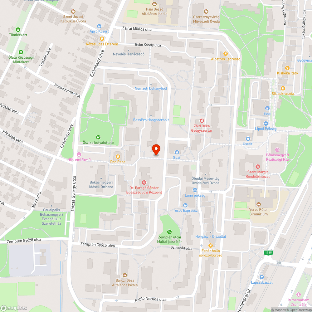 Halott fa bejelentés helye