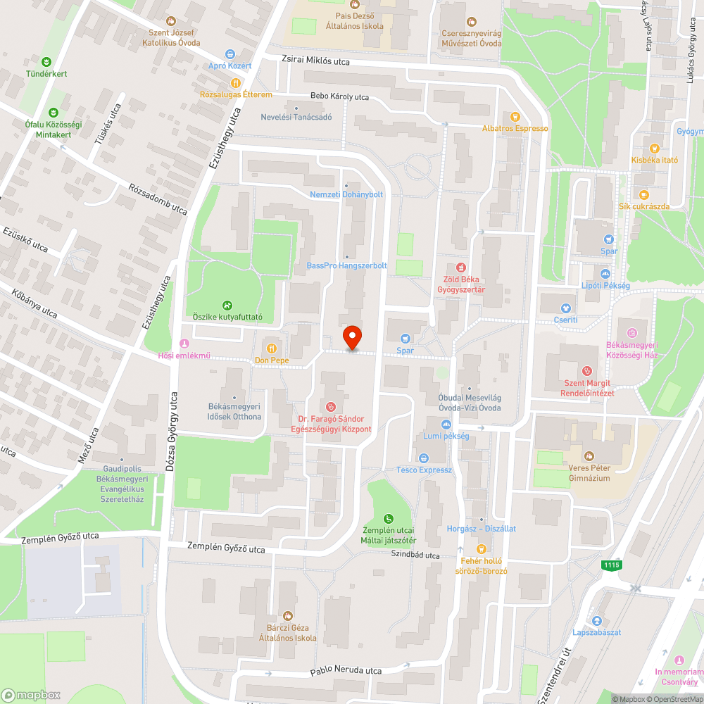 Balesetveszélyes bejelentés helye