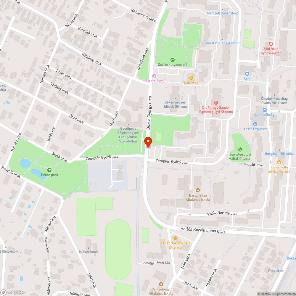 Graffiti bejelentés helye