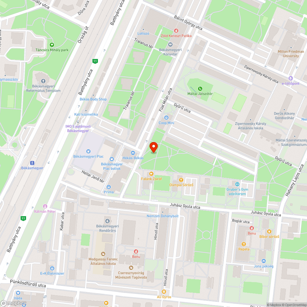 Halott fa bejelentés helye