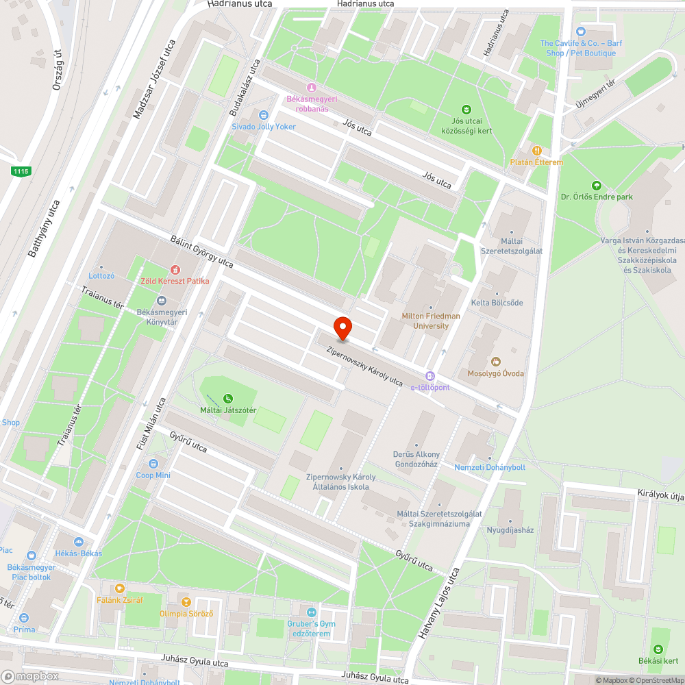 Matrac bejelentés helye