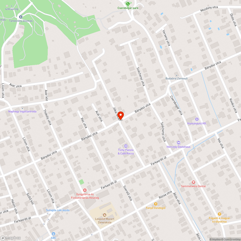 Megrongált korlát bejelentés helye