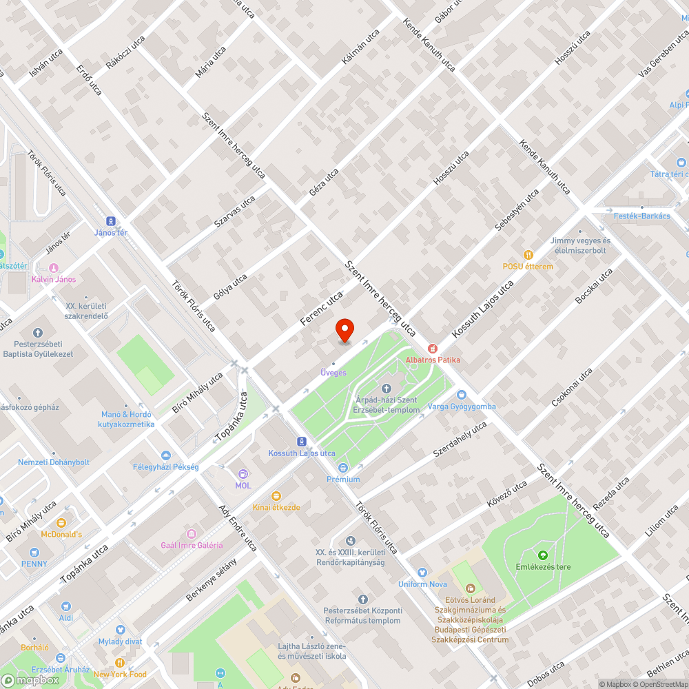 Kátyús út bejelentés helye