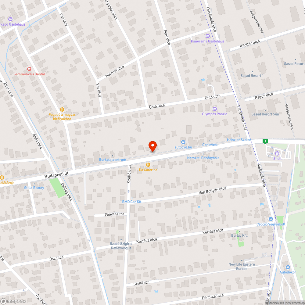 Kátyú, mélyen besüllyedt útburkolat bejelentés helye