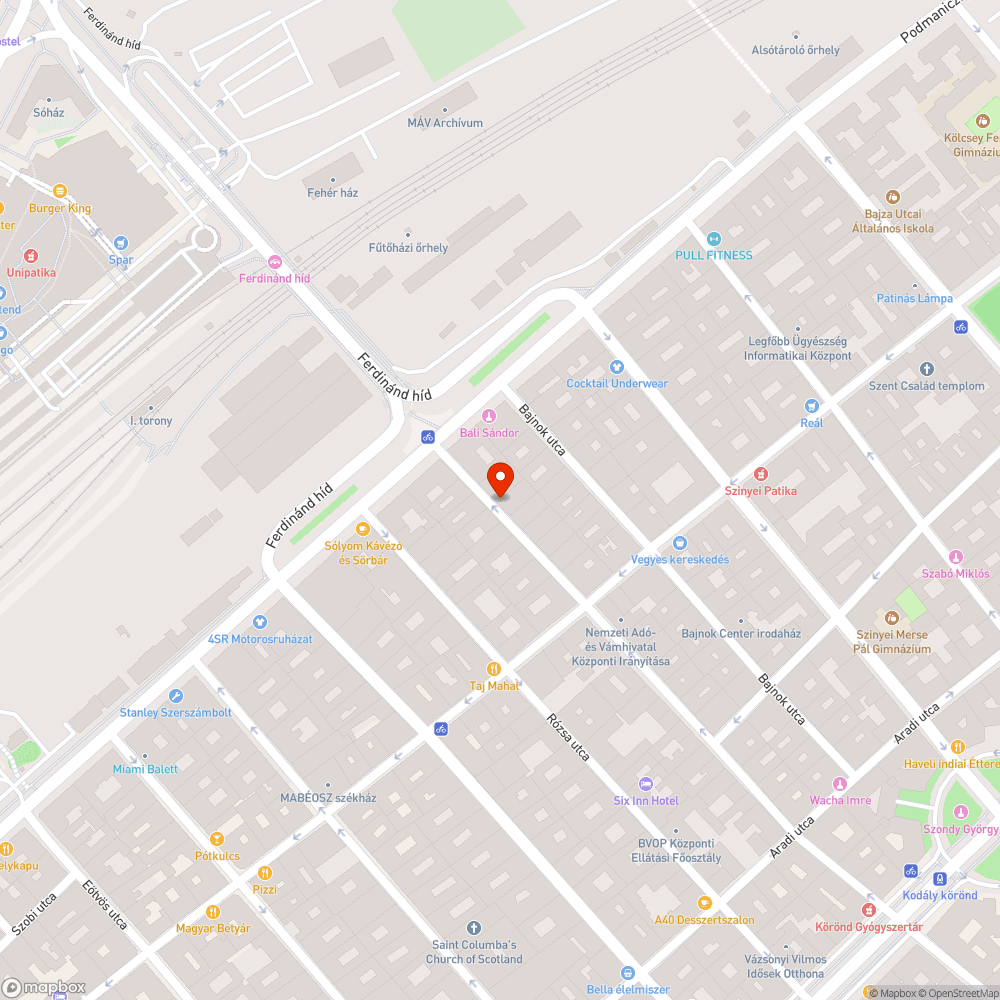 Elhagyott autó bejelentés helye