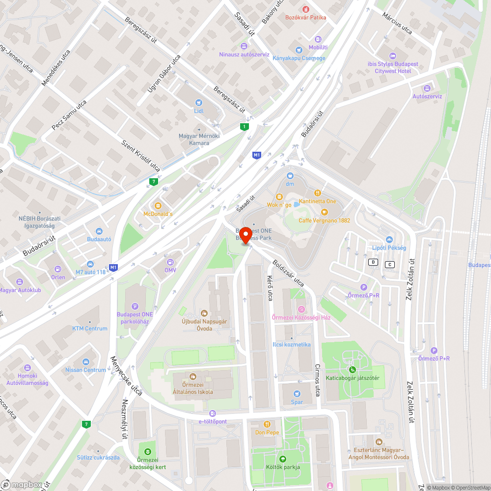 Zöldön parkolás Boldizsár utca bejelentés helye