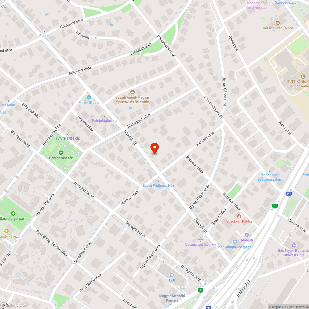 Kiszáradt fa Sasadi út 25. bejelentés helye