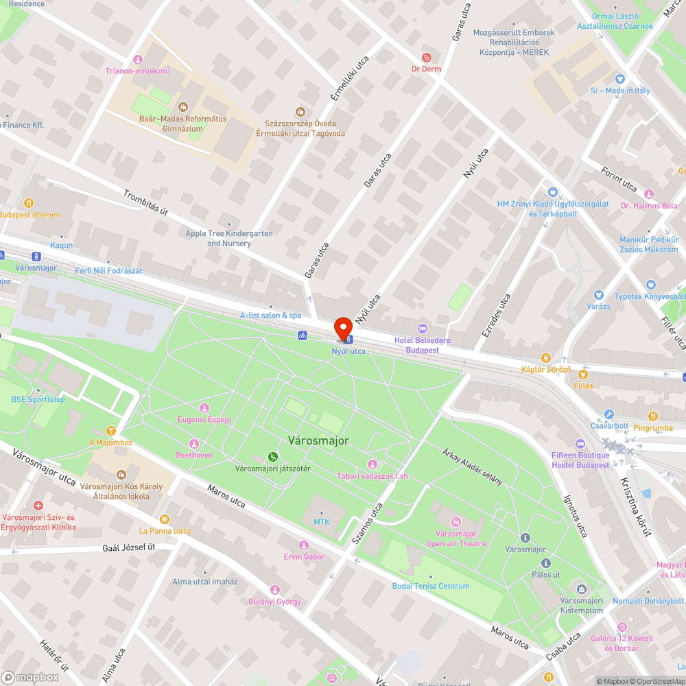 Fa pótlása Nyúl utca bejelentés helye