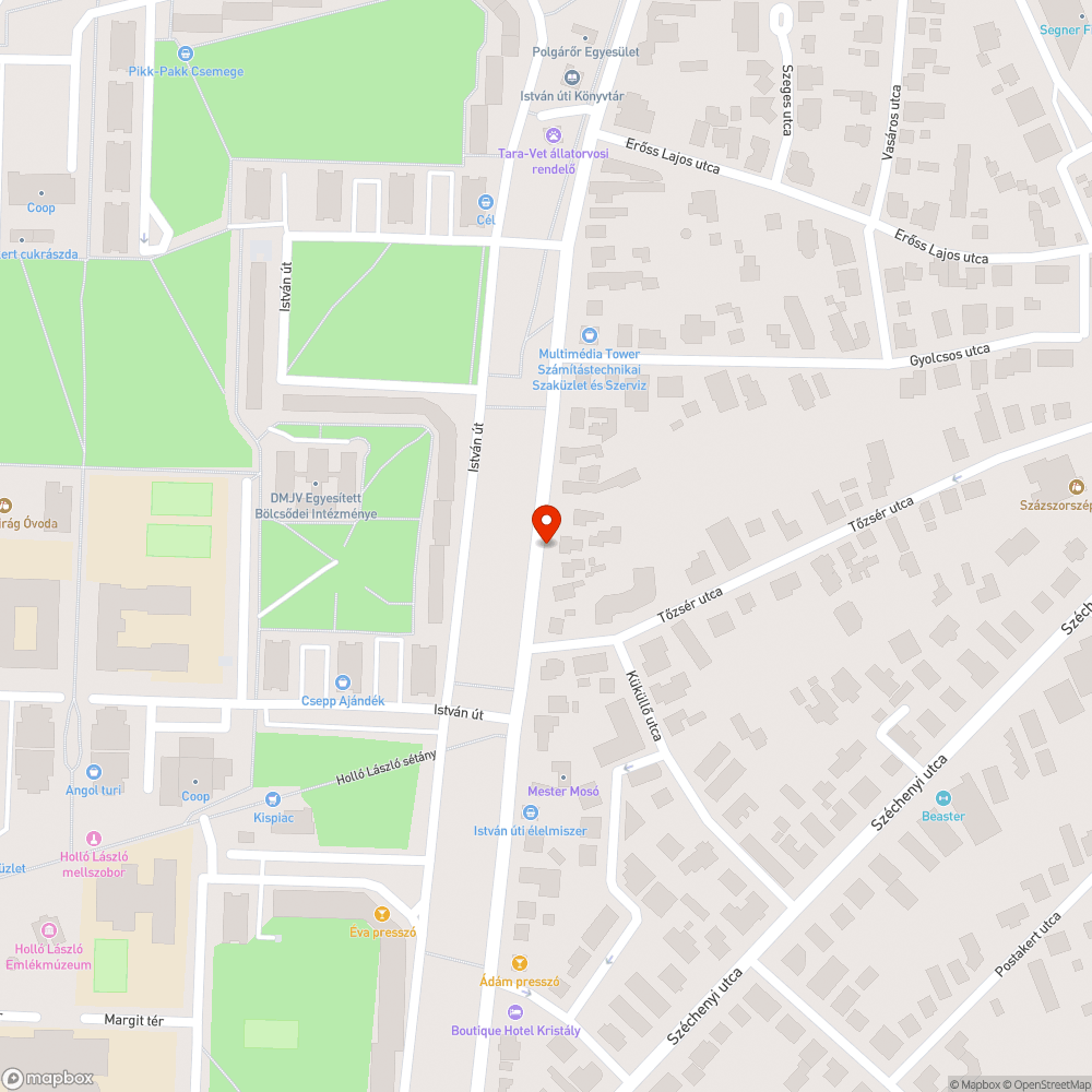 Katyu, megsullyedt utszakasz bejelentés helye