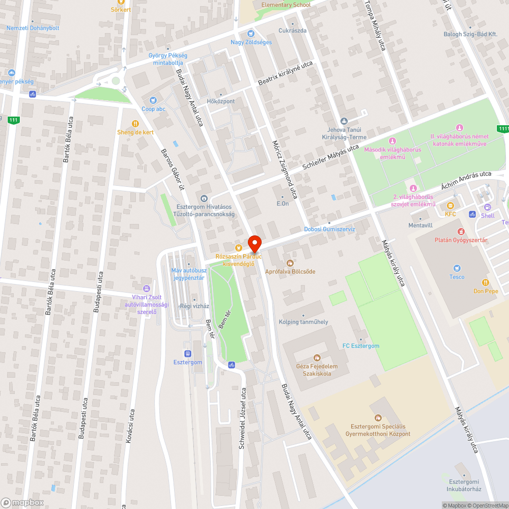 Gesztenyefa bejelentés helye