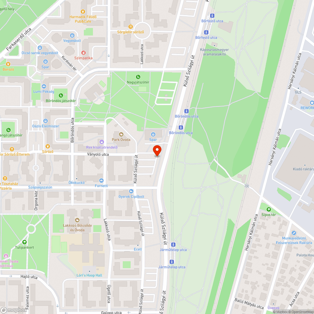 két üres fahely bejelentés helye