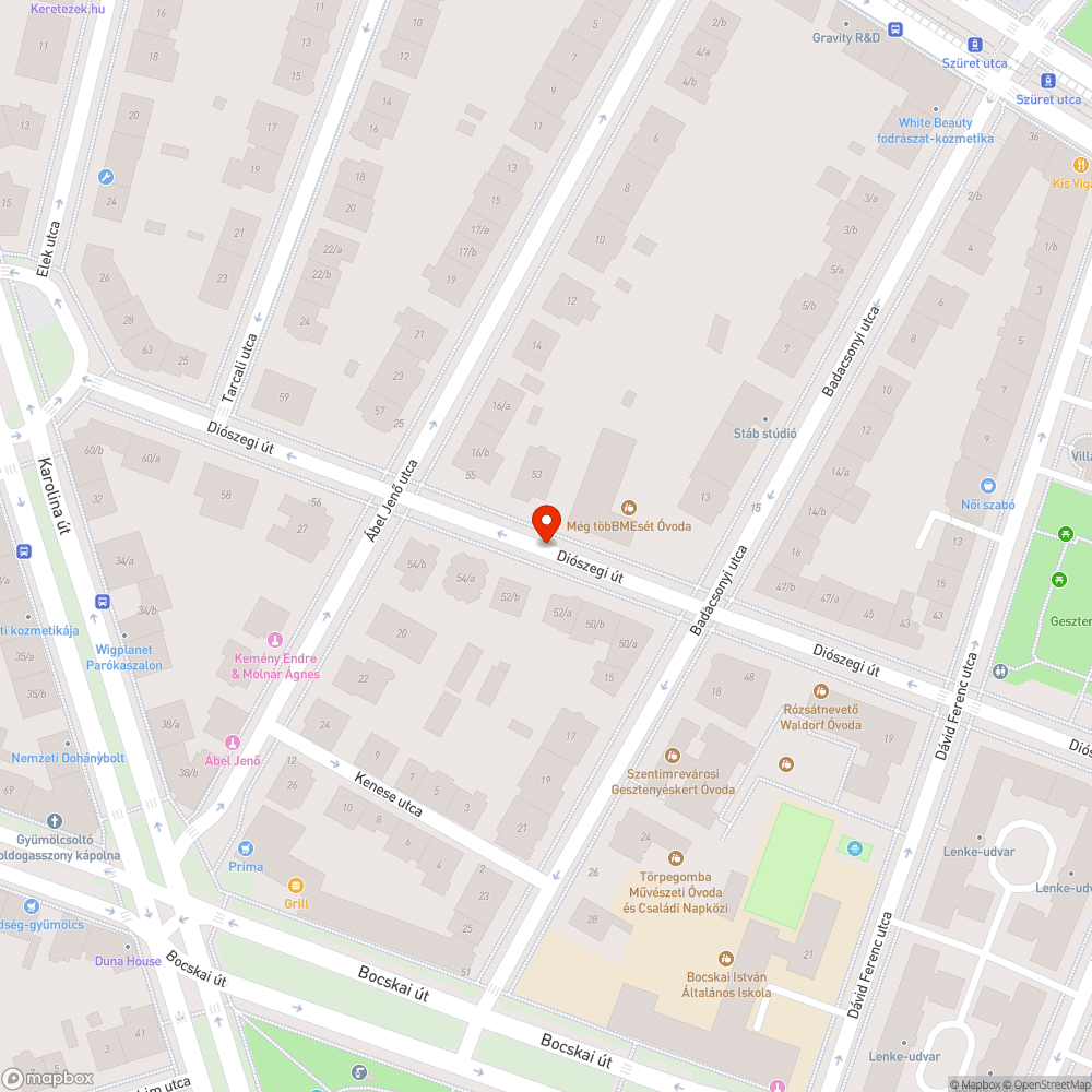 Elhagyott roncs bejelentés helye