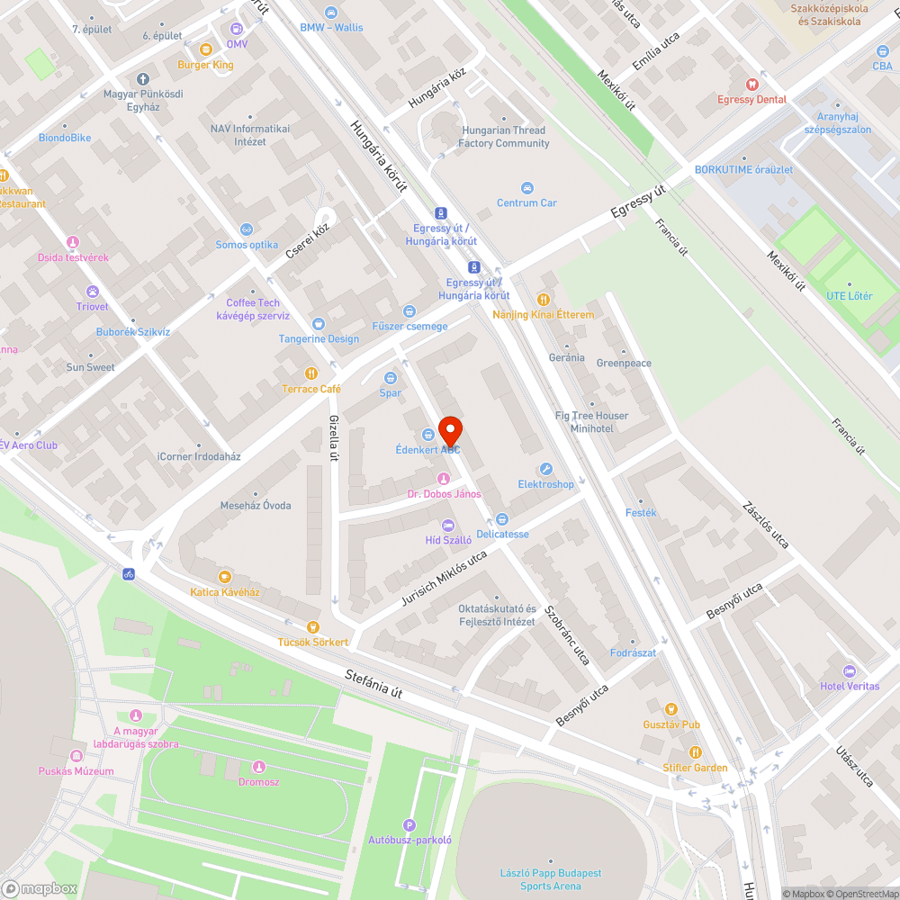 Elhagyott Opel Astra a Szobránc utcában bejelentés helye