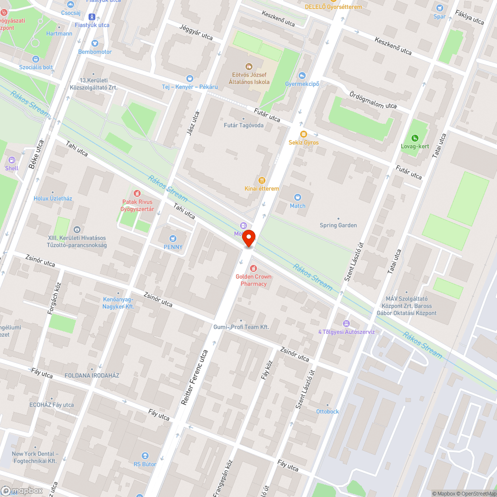 Elmozdult terelőelem bejelentés helye