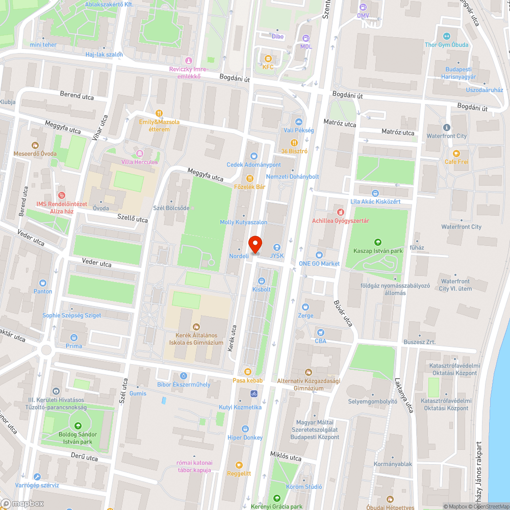 Kátyús út bejelentés helye