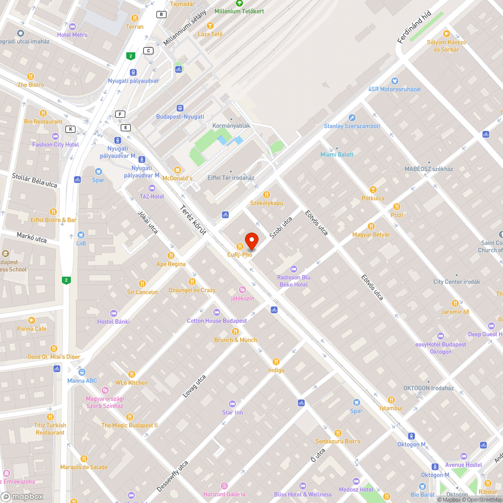 Hiányzó utcanév bejelentés helye