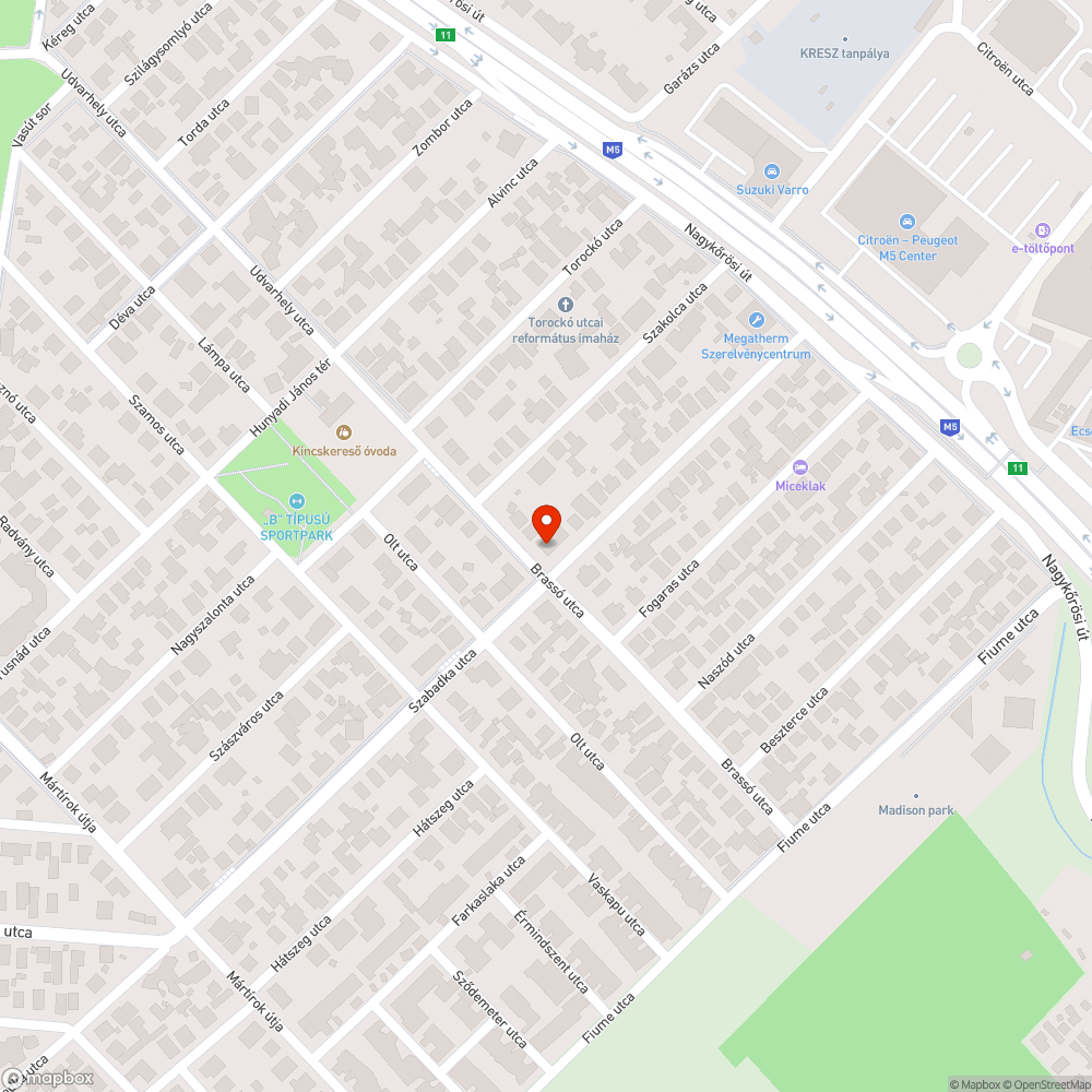 Veszélyes útkereszteződés bejelentés helye