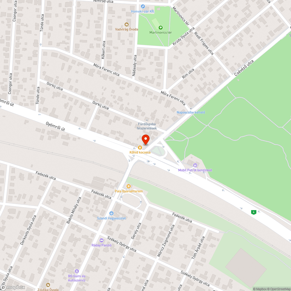 Kidőlt tabla bejelentés helye