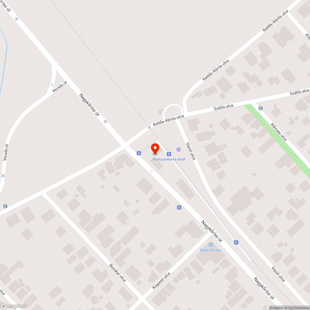 Az állomás alig megközelíthető bejelentés helye