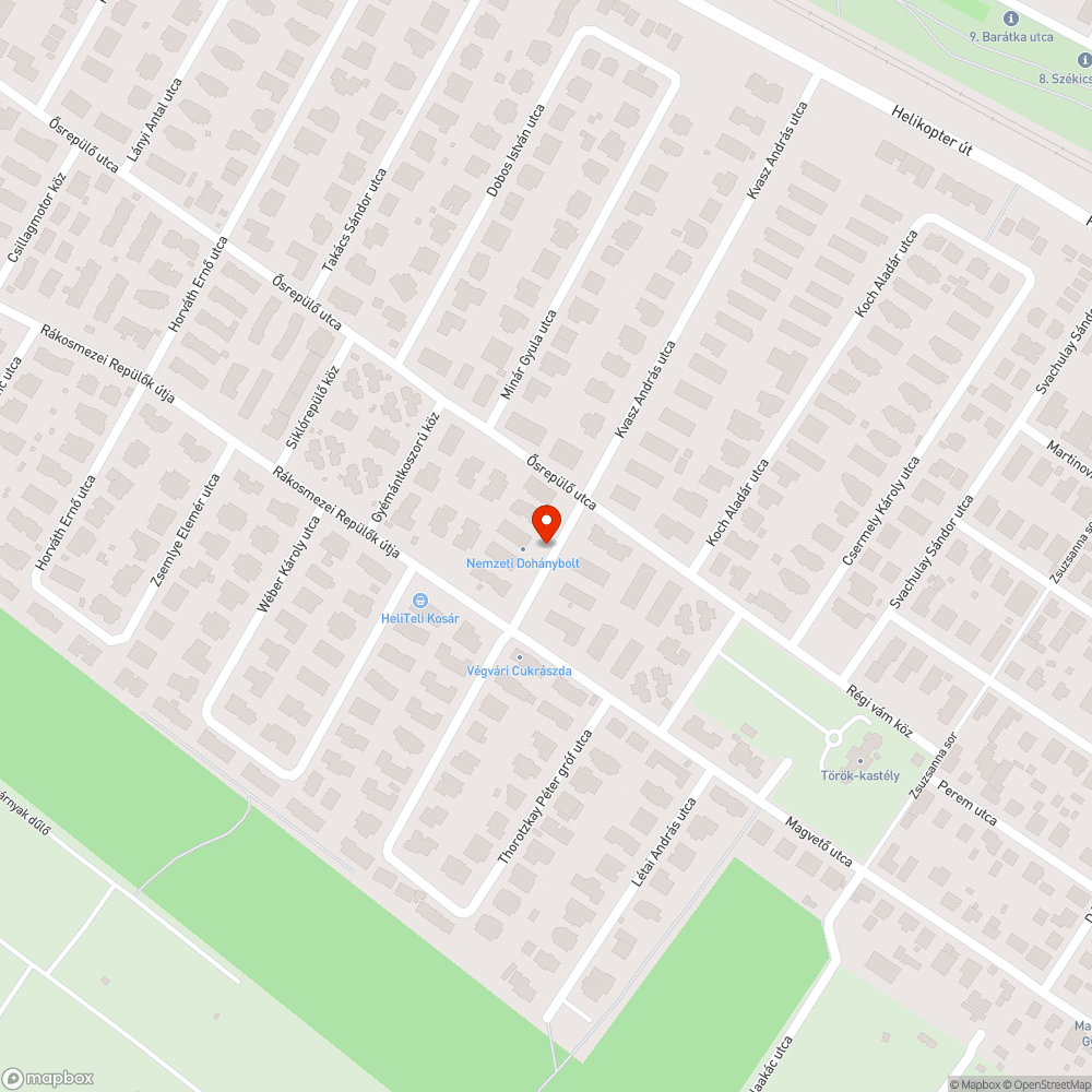 Kátyúk az út szélén bejelentés helye