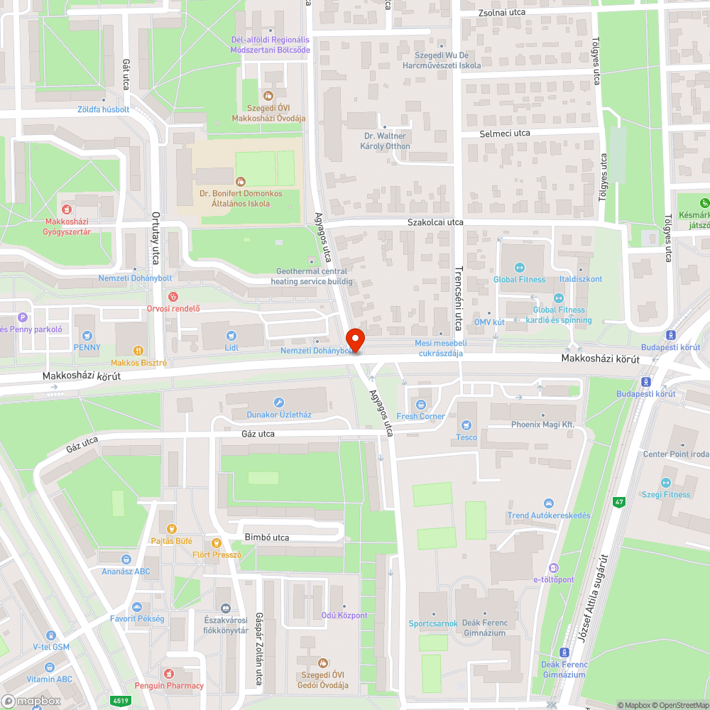 Hibás beállítású jelzőlámpa bejelentés helye