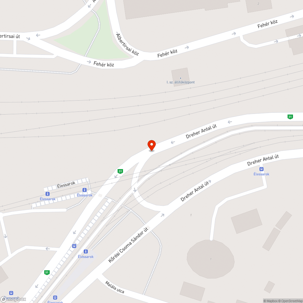 Rongált közlekedési tábla bejelentés helye