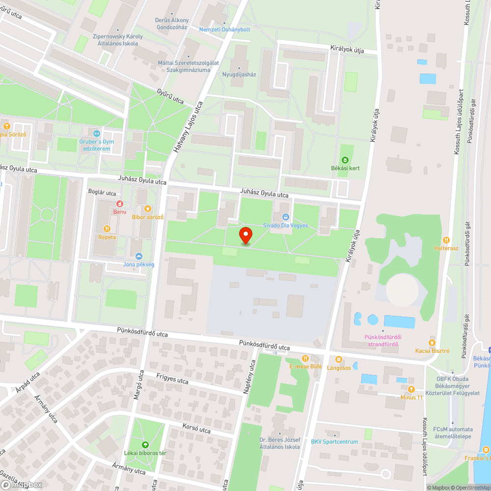 Rongált, gusztustalan padok, szemetes környék bejelentés helye