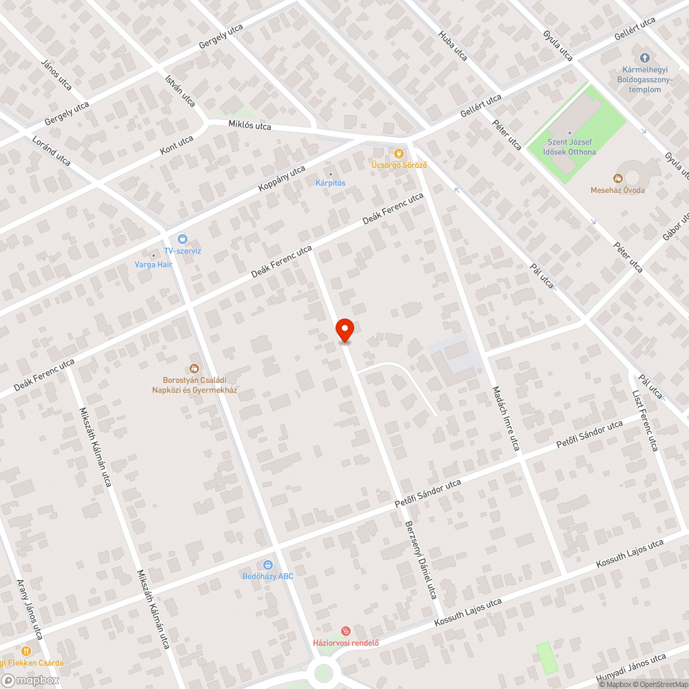 Kidobott autóalkatrész az utcán bejelentés helye