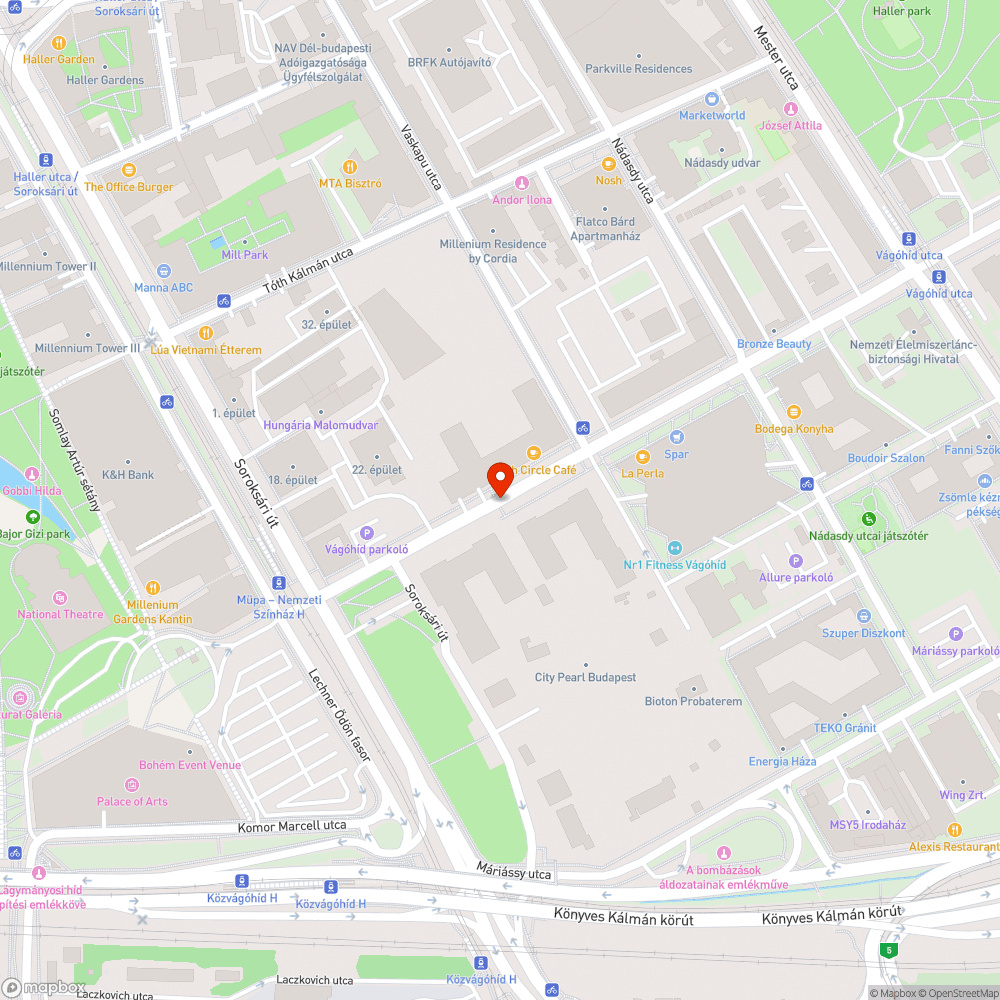 Állandó szemét a Vágóhíd utcán bejelentés helye