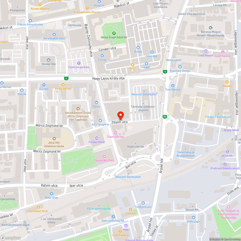 Nincs az útburkolat helyrehozva bejelentés helye